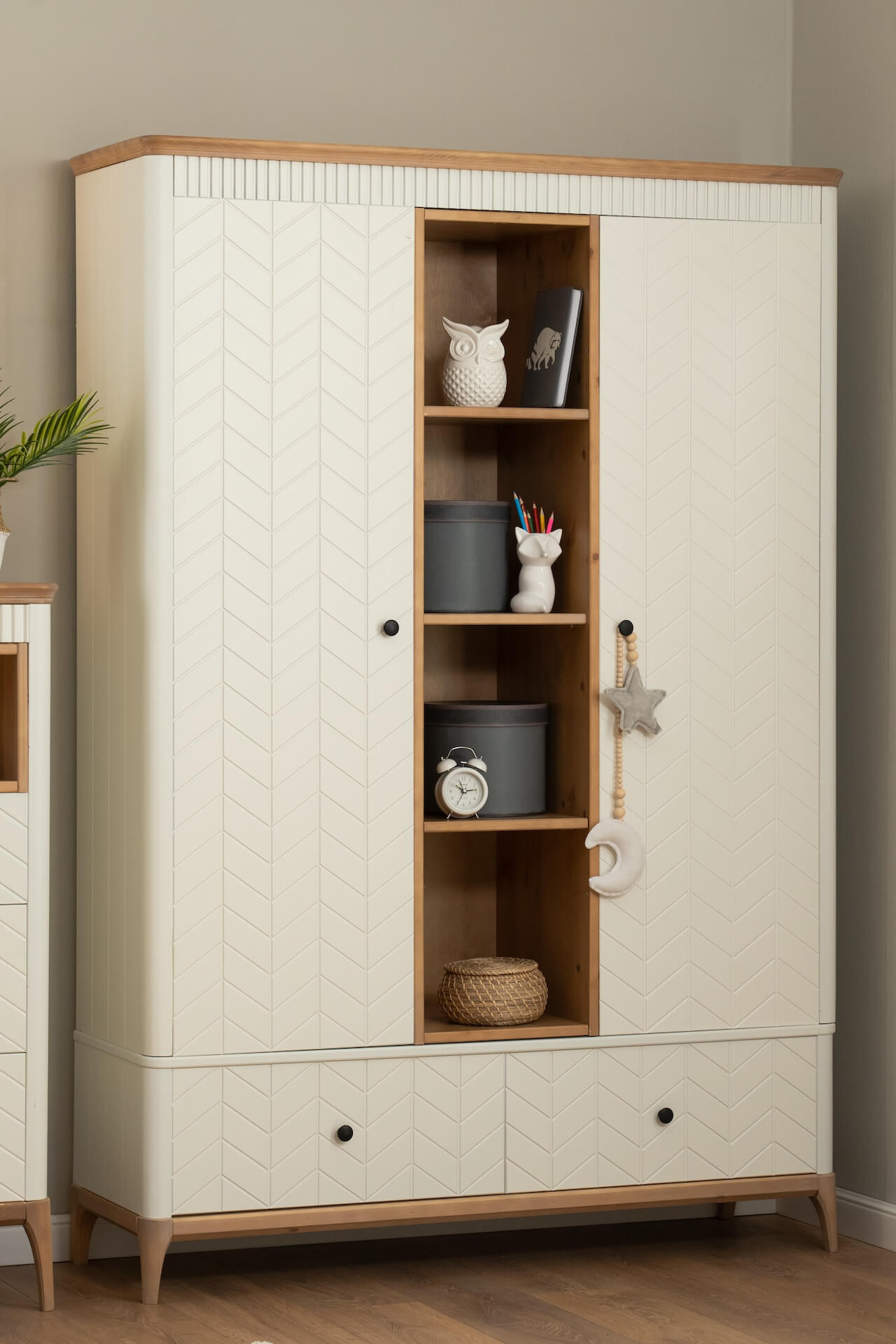 Шкаф книжный Грета №16-140/180 Тимберика