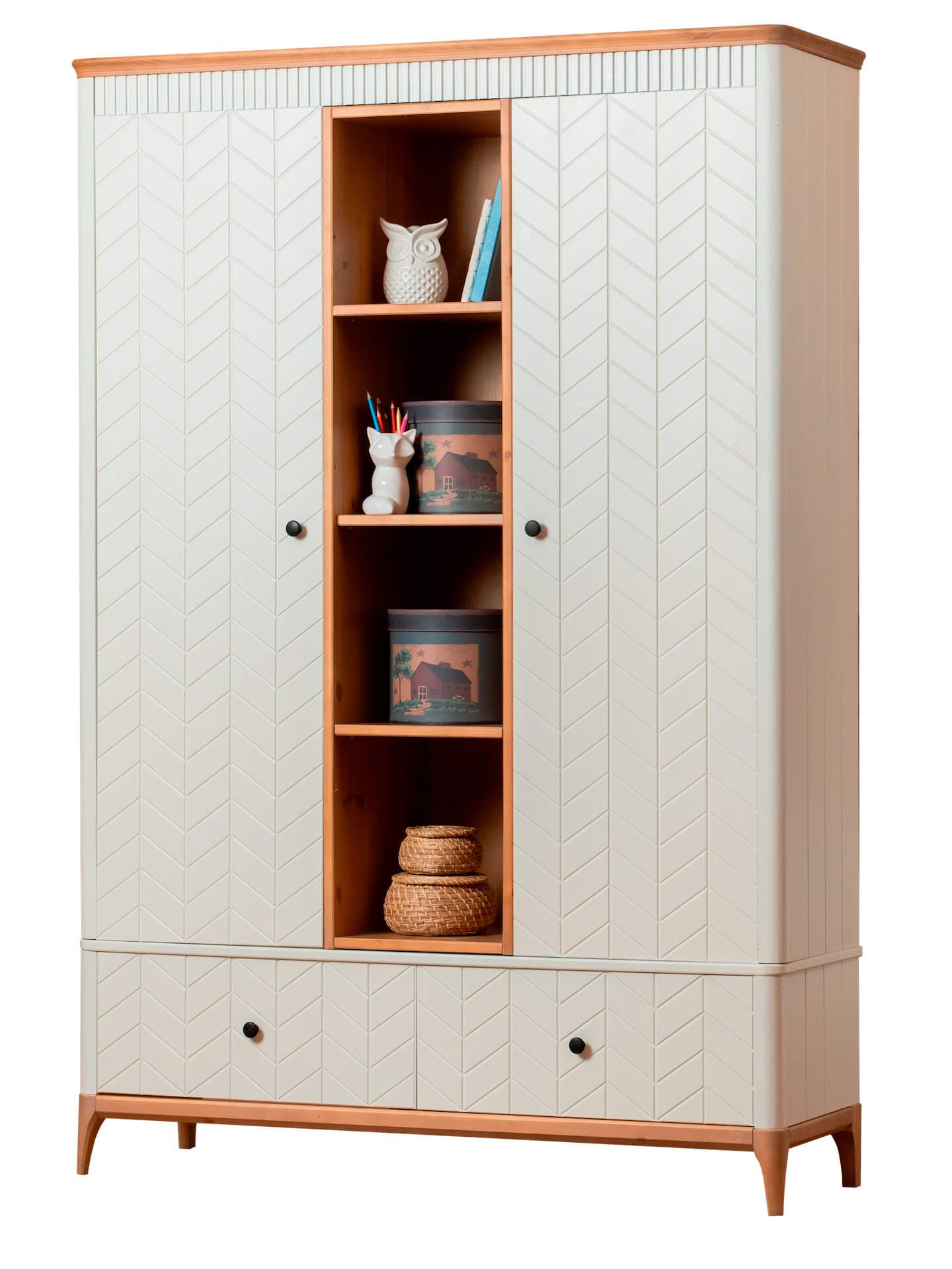 Шкаф книжный Грета №16-140/180 Тимберика